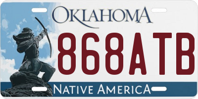OK license plate 868ATB