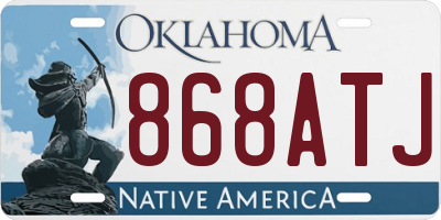 OK license plate 868ATJ