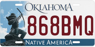 OK license plate 868BMQ