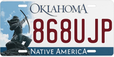 OK license plate 868UJP