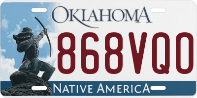 OK license plate 868VQO