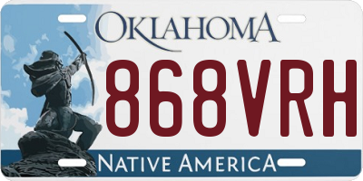 OK license plate 868VRH