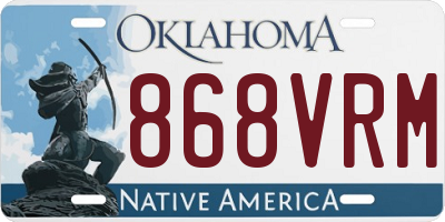 OK license plate 868VRM