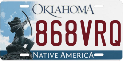 OK license plate 868VRQ