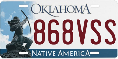 OK license plate 868VSS