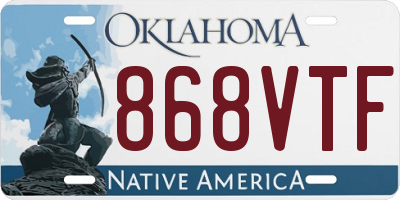 OK license plate 868VTF