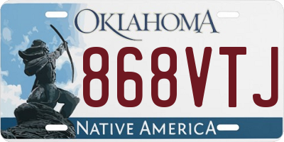 OK license plate 868VTJ