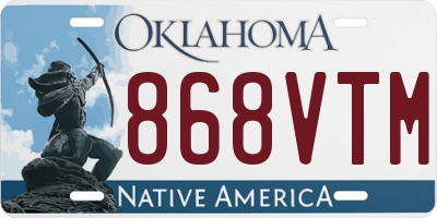 OK license plate 868VTM