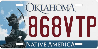 OK license plate 868VTP
