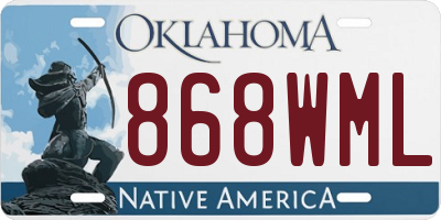 OK license plate 868WML