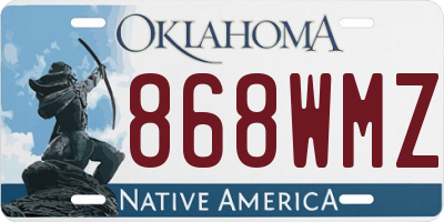 OK license plate 868WMZ