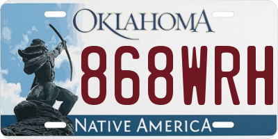 OK license plate 868WRH
