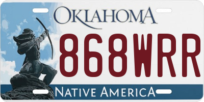 OK license plate 868WRR