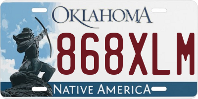 OK license plate 868XLM