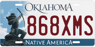 OK license plate 868XMS