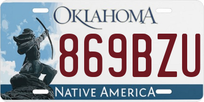 OK license plate 869BZU