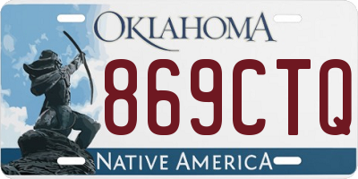 OK license plate 869CTQ