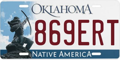 OK license plate 869ERT