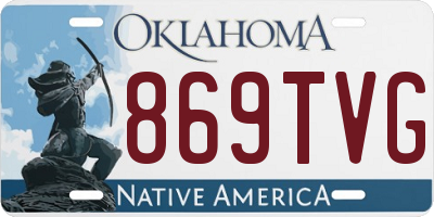 OK license plate 869TVG