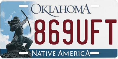 OK license plate 869UFT