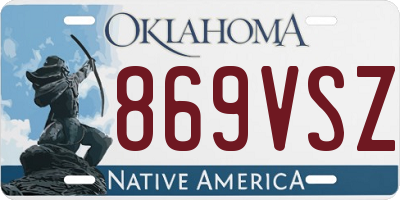 OK license plate 869VSZ
