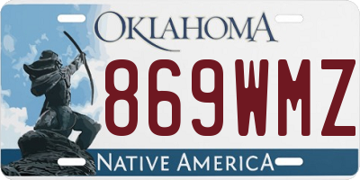 OK license plate 869WMZ