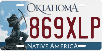 OK license plate 869XLP