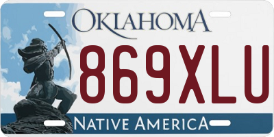 OK license plate 869XLU