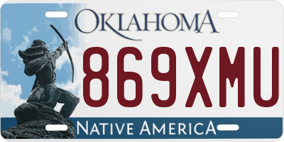 OK license plate 869XMU