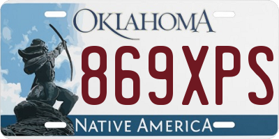 OK license plate 869XPS