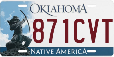 OK license plate 871CVT