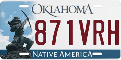 OK license plate 871VRH