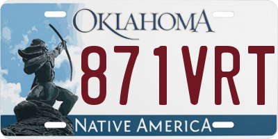 OK license plate 871VRT