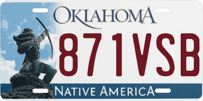 OK license plate 871VSB