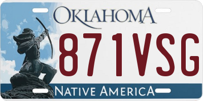 OK license plate 871VSG