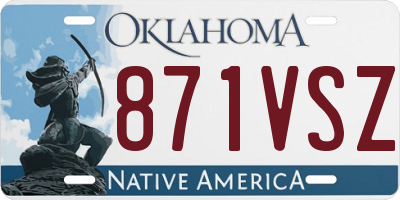 OK license plate 871VSZ