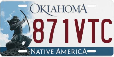 OK license plate 871VTC