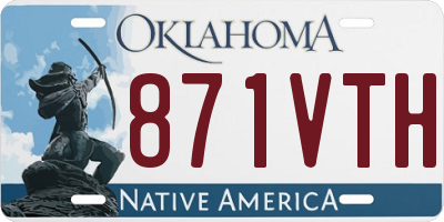 OK license plate 871VTH