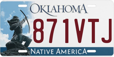 OK license plate 871VTJ