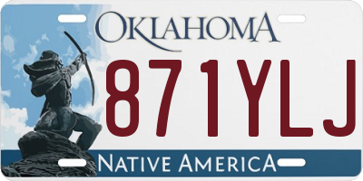 OK license plate 871YLJ