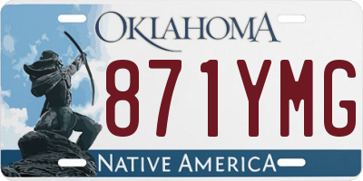 OK license plate 871YMG