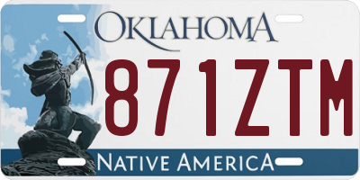 OK license plate 871ZTM