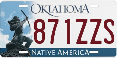 OK license plate 871ZZS