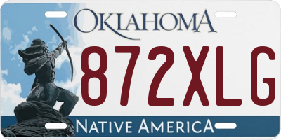 OK license plate 872XLG