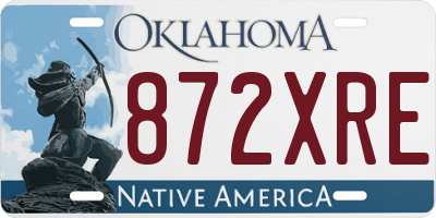 OK license plate 872XRE