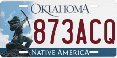 OK license plate 873ACQ