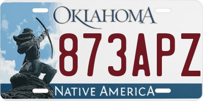 OK license plate 873APZ