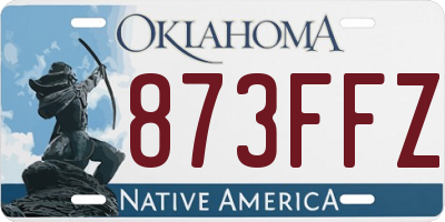 OK license plate 873FFZ