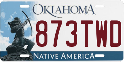 OK license plate 873TWD