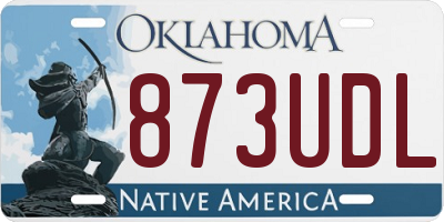 OK license plate 873UDL